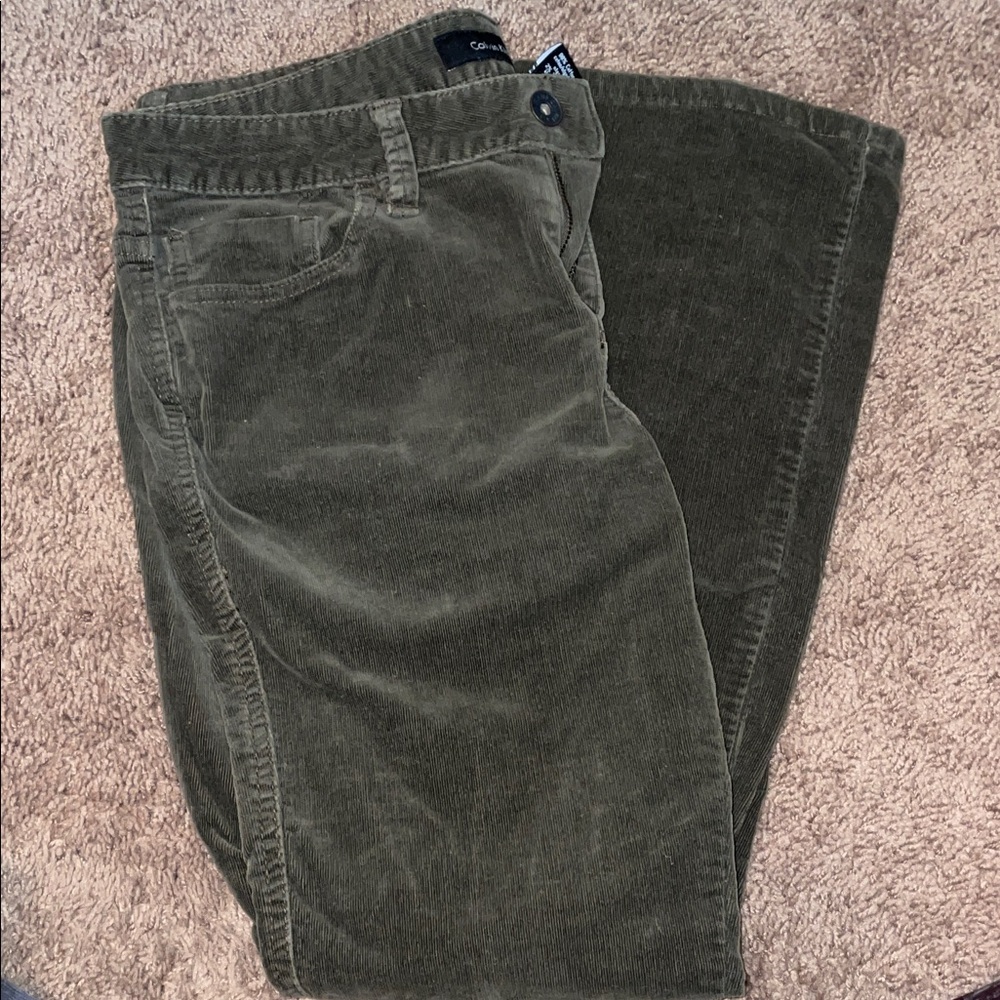 Calvin Klein Olive Corduroy Pants